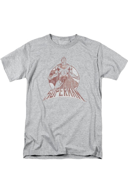 Gildan Superman Super Bad Kurzarm T-Shirt Grau Small 2