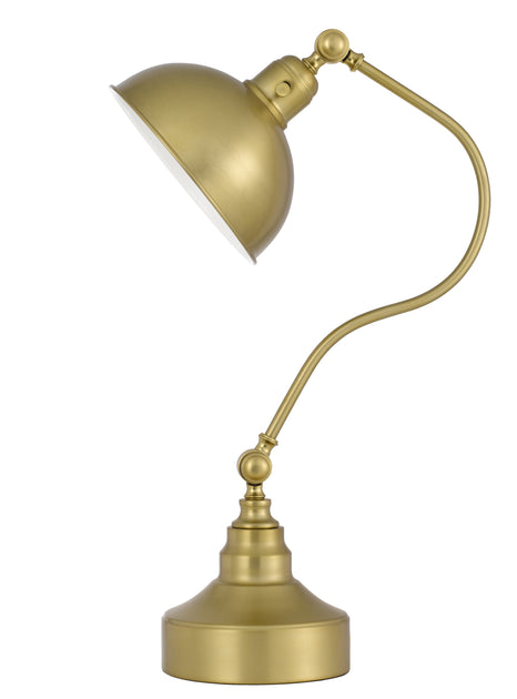 Hivvago Lantern Desk Table Lamp Antiqued Brass 25in 2