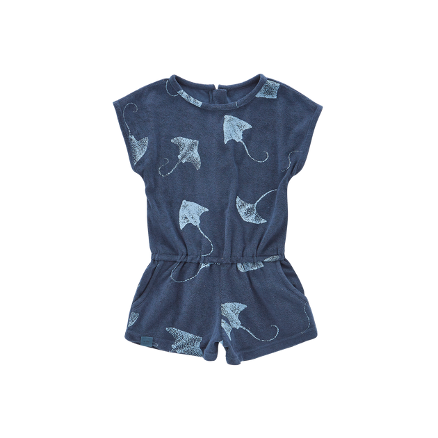 Omamimini Terry Romper Blue US 6 2