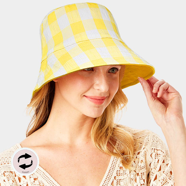FASHNZFAB Wendbare Bucket Hat Beige 4