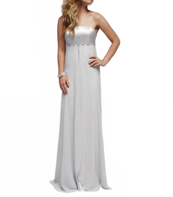 Milano Formals Silken Symphony Gown Grey US 2 3