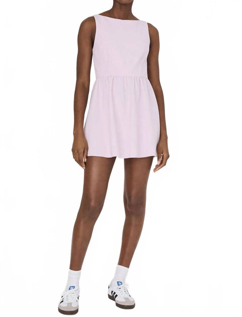 French Connection Whisper Robe Mini Col Bateau Rose US 4 2