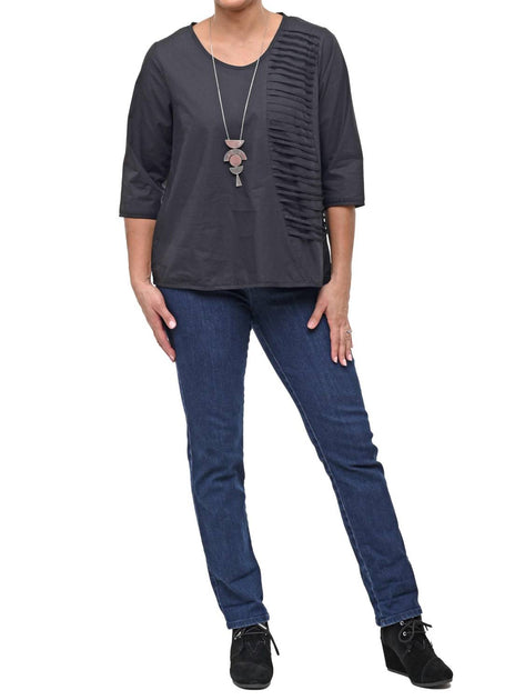 Tulip Clothing Glynn Blouse Grey Small 4