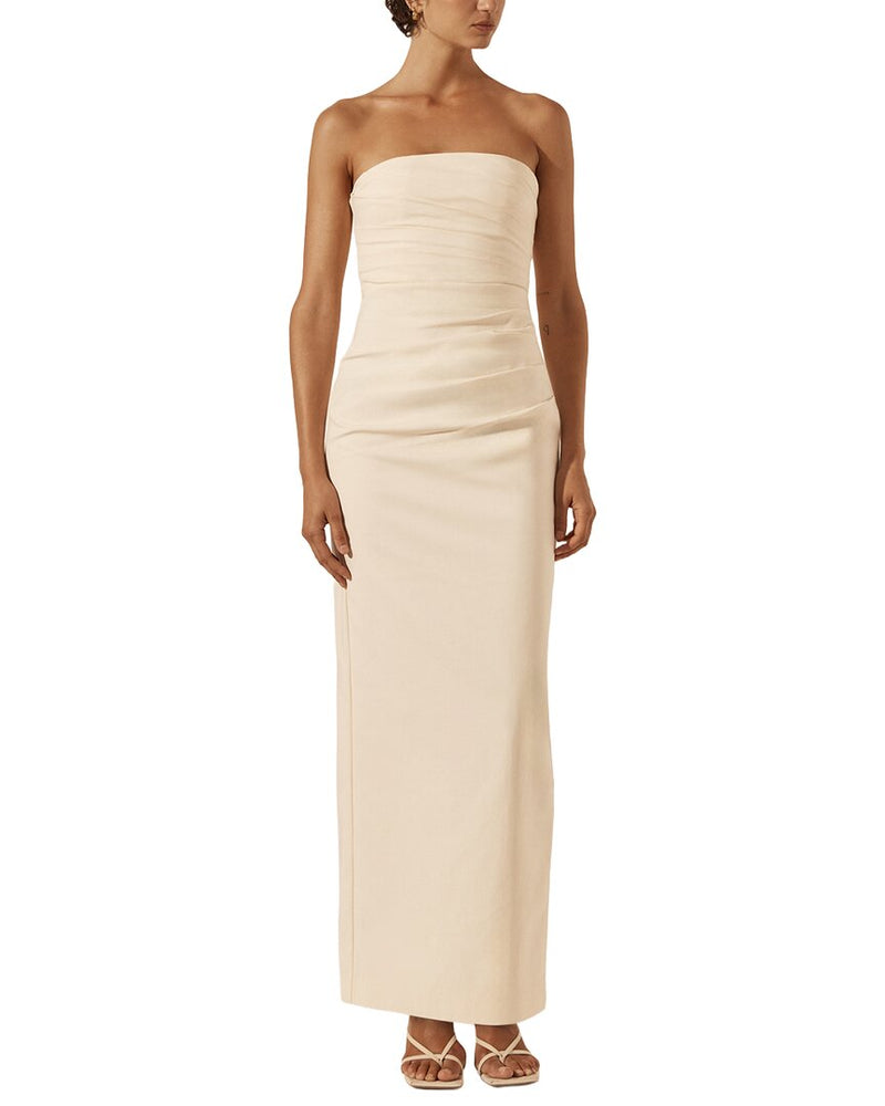 shona joy lani strapless draped maxi dress - Choose Your Flavor:Carrot cream cheese update010526 LENZING ECOVERO viscose fibres Modest Simple Sage Green