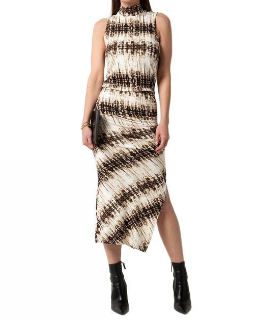 Tart Collections Arden Sleeveless Dress Brown Large 2