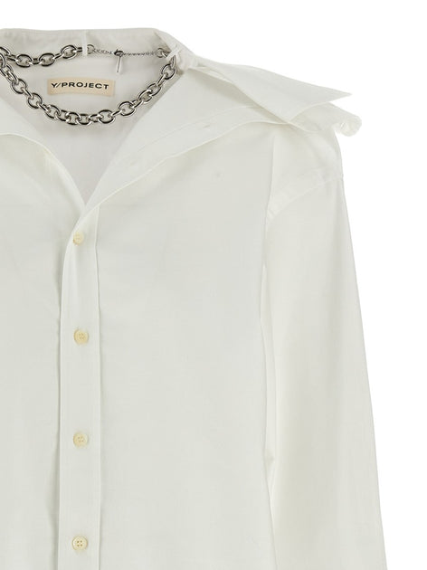 オールインワン・サロペット Y/Project Chemisier Dress With Asymmetric Collar Y/Project Chemisier Dress With Asymmetric Collar | ShopSimon