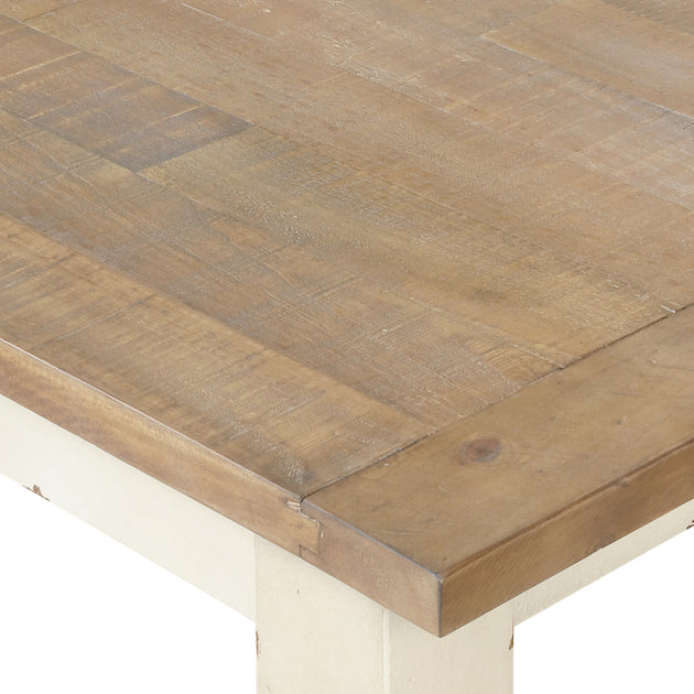 Streamdale Prato Dining Bench Antique White and Distressed Oak 3