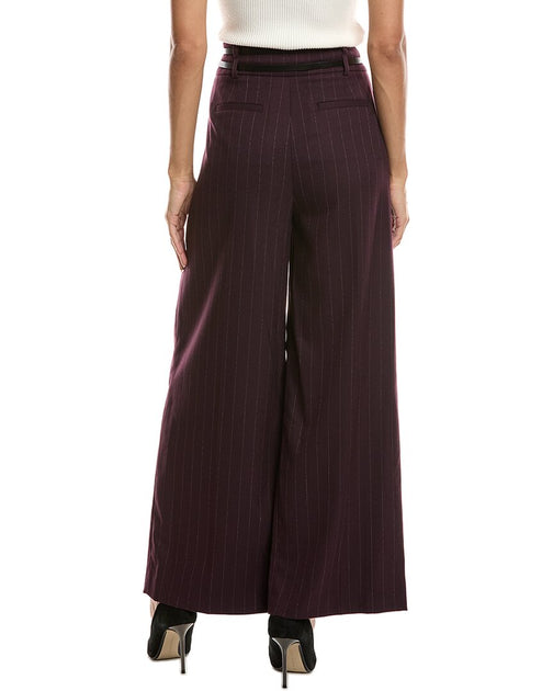 Kenneth Cole Pleated Wide Leg Pant Red US 12 3