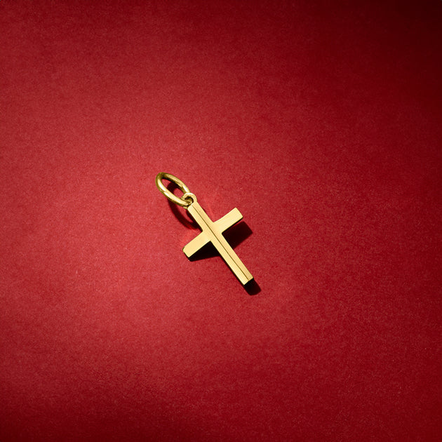 Ross-Simons RS Pure 14kt Yellow Gold Cross Charm 4