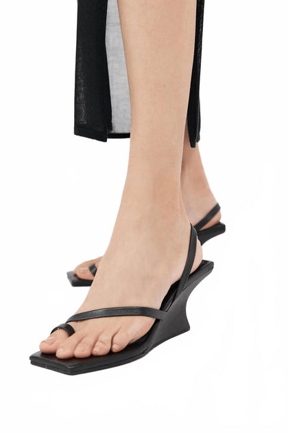 St Agni Architectural Wedge In Black ShopSimon St Agni Architectural Wedge In Black ShopSimon
