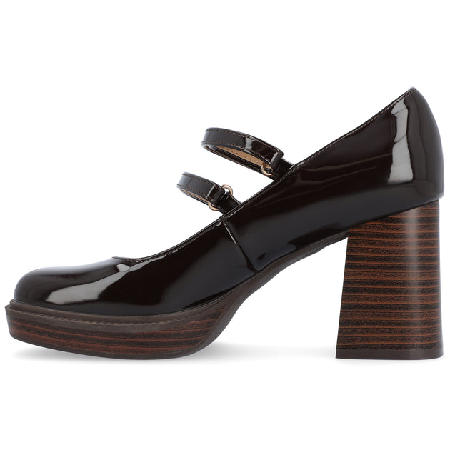 Journee Collection Shasta Mary Jane Pumps White US 11 3
