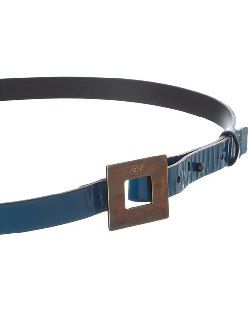 Roger Vivier Patent Belt Black 90 cm 3