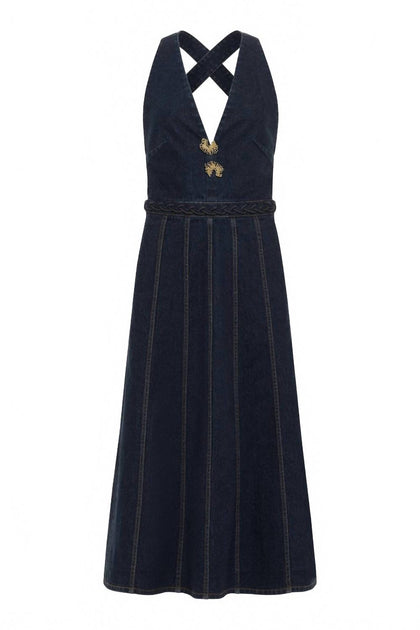 Hellessy Kika Denim Dress Blue US 0 4