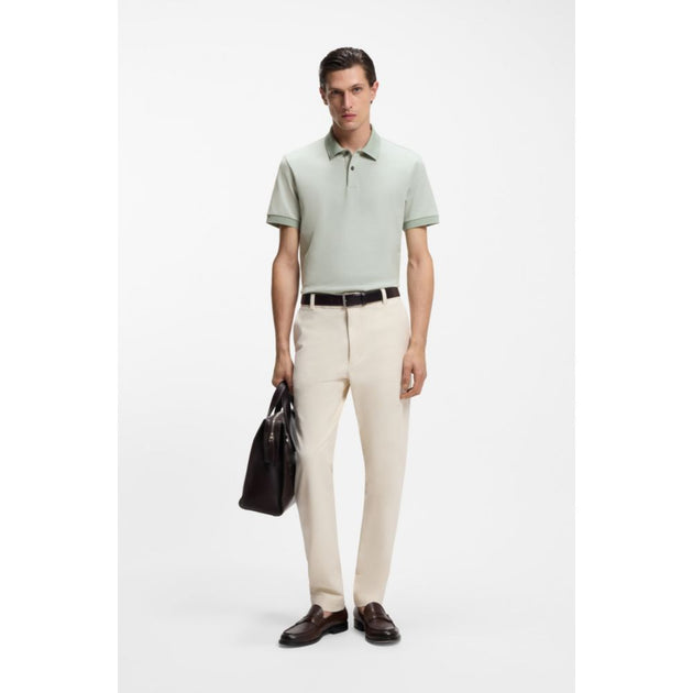 Boss Bubble-structure Polo Shirt Green Small 3