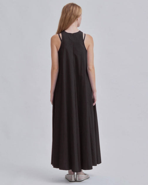 SAYAKA DAVIS Double Strap Maxi Dress Black XS 3