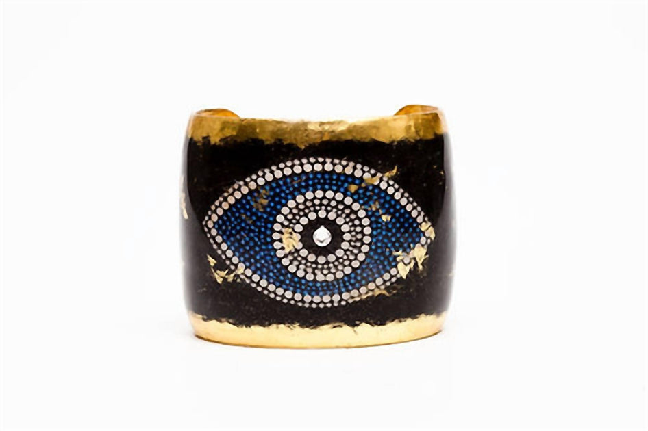 Avenue Chic Evil Eye Cuff Blue Large 2