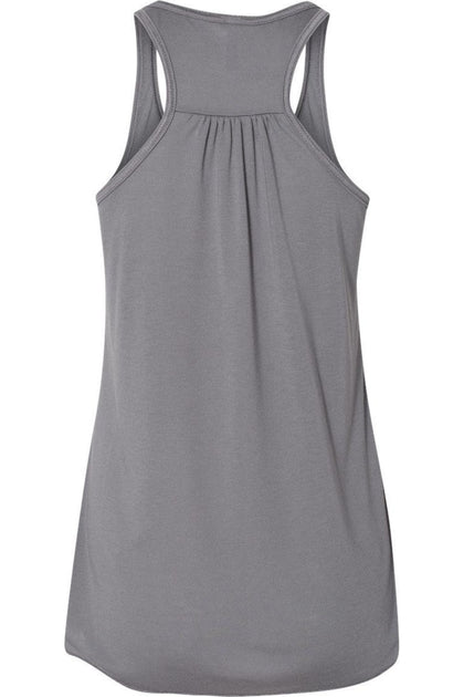 BELLA + CANVAS Flowy Racerback Tank Grey XLarge 3