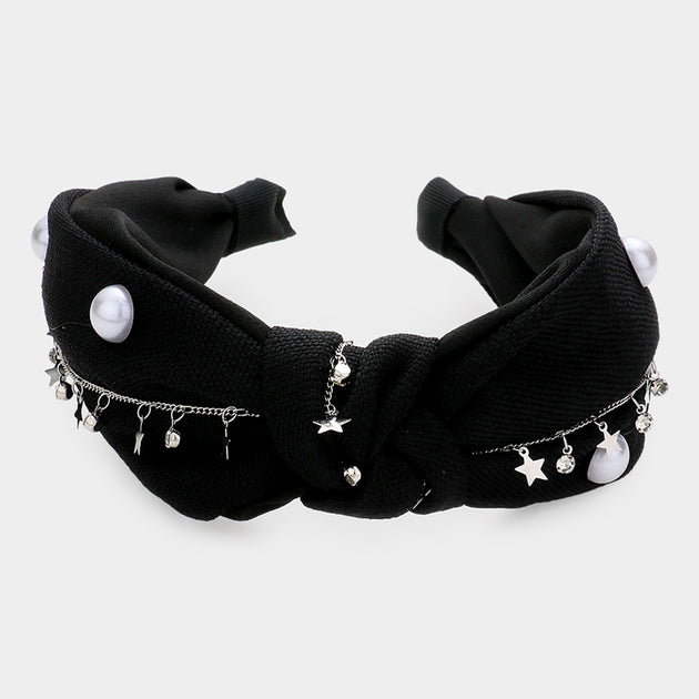 FASHNZFAB Knot Headband Black 3