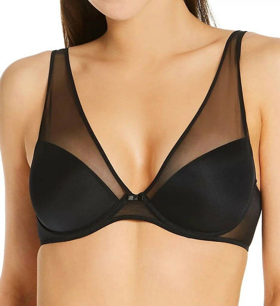 Timpa Lingerie Camille Plunge Bra Black 36A 2