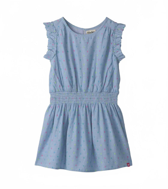 Hatley Mädchen Woven Play Kleid Blau US 12 2
