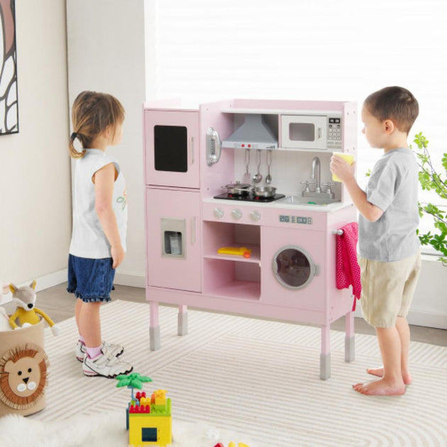 Hivvago Pretend Play Kitchen Pink 3