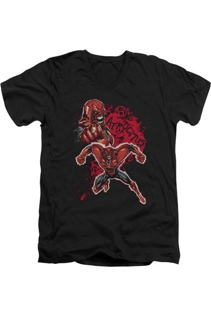 Gildan Green Lantern Atrocitus V-Neck T-Shirt Black Medium 2