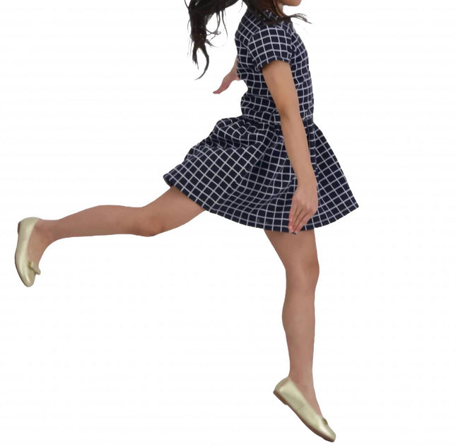 Busy Bees Palmer Dropwaist Dress Blue US 4T 3