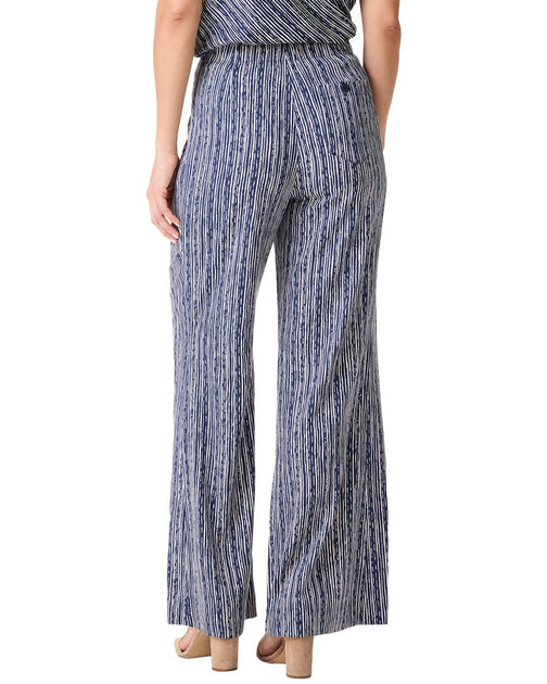 Nic + Zoe Spring Rain Wide Leg Pant Blue US 0 3