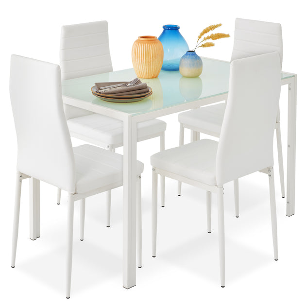 Best Choice Products 5-Piece Kitchen Dining Table Set Black 2