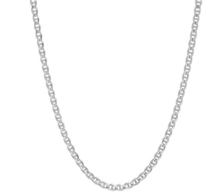 Donatello Gian Anchor Necklace Silver 2mm 2
