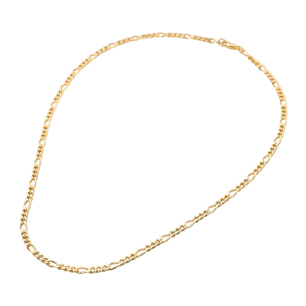 FASHNZFAB Classic Figaro Chain Necklace Gold One Size 4