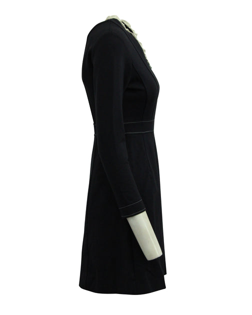 Sandro Paris Clay Dress Navy Blue Small 3