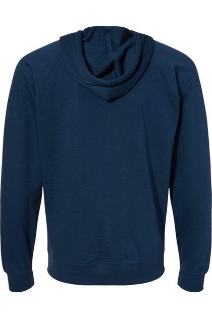 Independent Trading Co. Icon Leichter Loopback Terry Kapuzen-Sweatshirt mit Reißverschluss Blau Medium 3