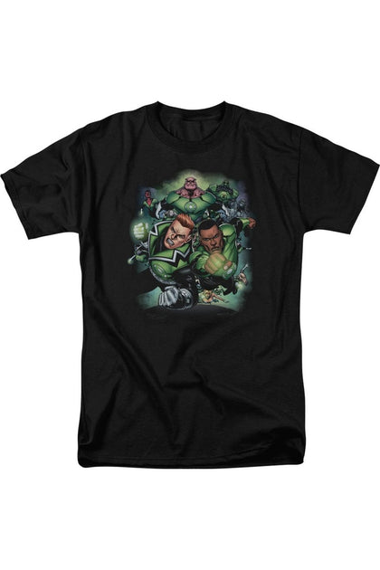 Gildan Green Lantern Corps #1 T-shirt Manches Courtes Noir 2