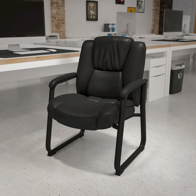 Flash Furniture Reception Side Chair Black 3