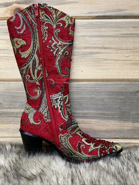 Helen's Heart Crystal Embellished Boot Multi US 6 5