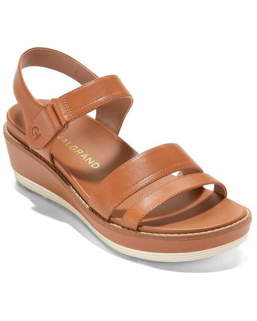 Cole Haan OG Peyton Flatform Leather Wedge Sandal Black US 10 2