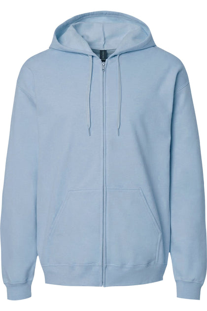 Gildan Softstyle Full-Zip Hooded Sweatshirt Blue 4XLarge 2