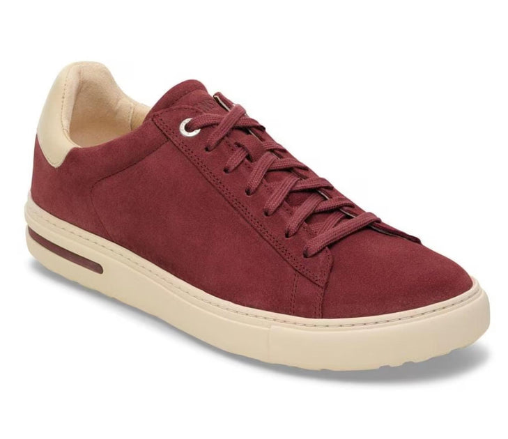 BIRKENSTOCK Women's Bend Low Suede Sneakers In Zinfandel | ShopSimon