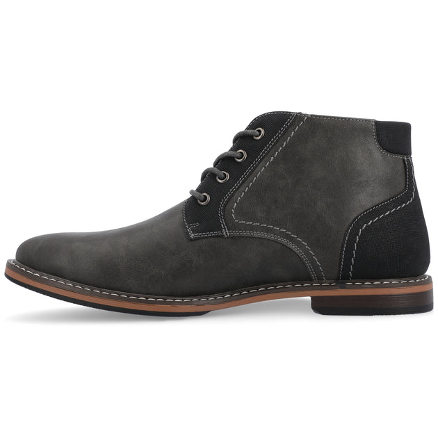 Vance Co. Franco Plain Toe Chukka Boot Grey US 12 3