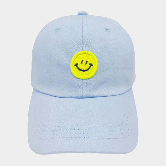 FASHNZFAB Smile Solid Baseball Cap White 2