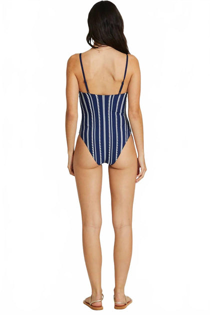 LEMLEM Classic One Piece Swimsuit Blue Medium 3