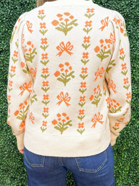 Jodifl Blossom Meadow Sweater White Medium 4