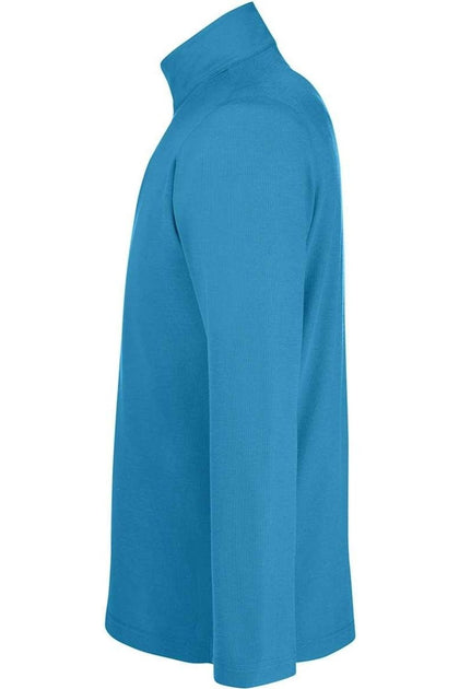 CORE365 Fusion ChromaSoft Pique Quarter-Zip Pullover Blue Small 2