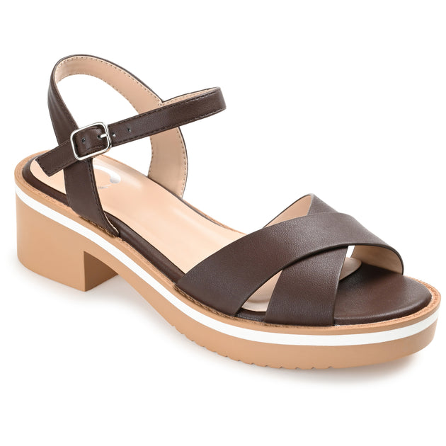 Journee Collection Hilaree Sandal White US 10 2