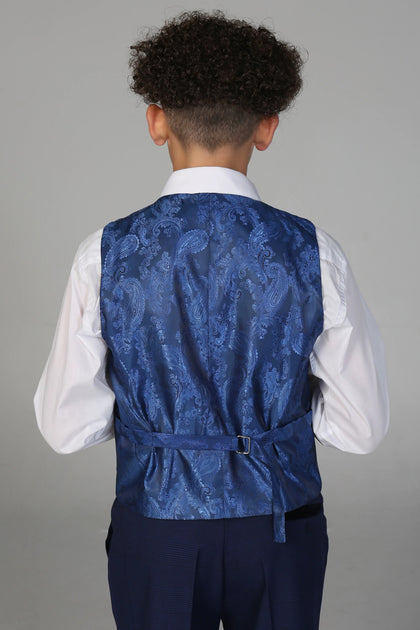 Paul Andrew Mark 3 Piece Tweed Suit Blue 8 Years 4