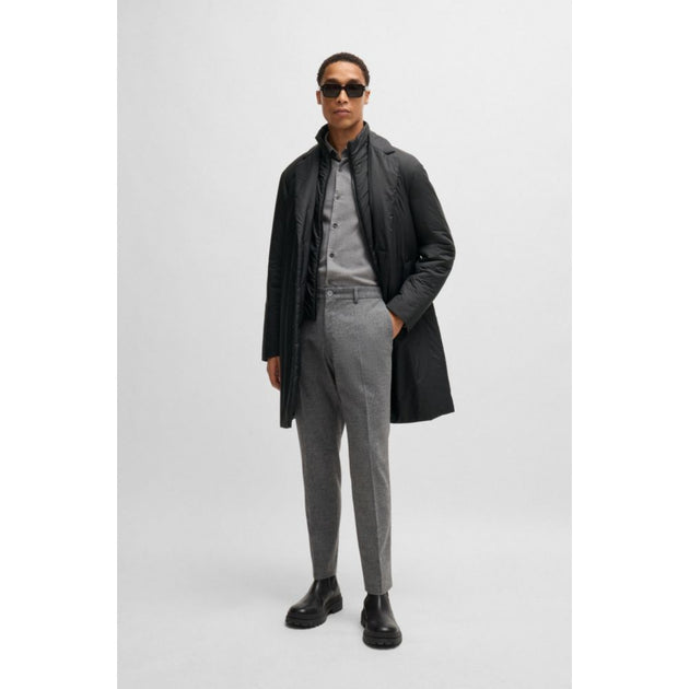 BOSS Lightweight water-repellent padded coat with zip-up inner