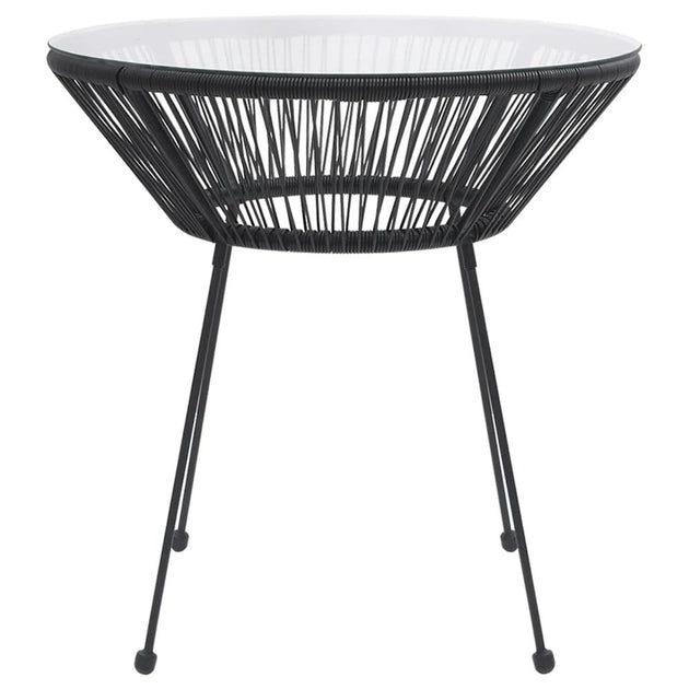VidaXL Patio Dining Table Black 3