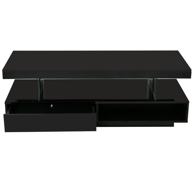 Streamdale LED Coffee Table Black 5