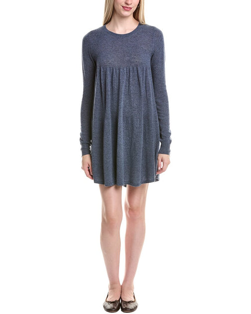 Autumn Cashmere Robe Mini Babydoll Gris Medium 2